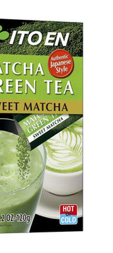 ITO EN Matcha Istantaneo in Polvere – Polvere di tè Matcha zuccherato in bustine da 12g (10 pezzi per confezione) – 1 x 120g (2 confezioni)