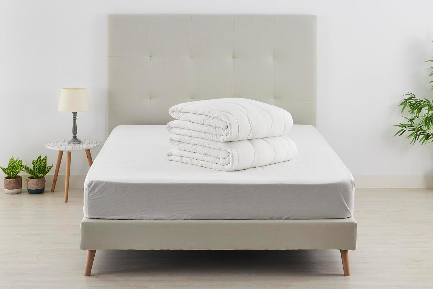 Gradi Casa - 4 Estaciones - Trapunta nordica, 180 Cm, 2 trapunte. Inverno: Fibre 270 G/M2; Piumini e Trapunte Estivi 170 Gr/M2-260X240 Cm Naty Shop