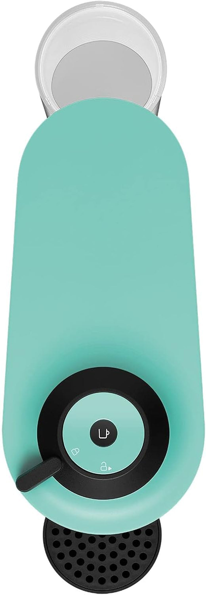 Macchina per caffè espresso con capsule Nespresso Krups Vertuo Pop, capacità: 560 ml, riconoscimento automatico delle capsule, sistema one-touch, 4 dimensioni di tazza, tempo di riscaldamento ridotto, sostenibile, Aqua Mint, XN9204