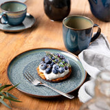 Villeroy & Boch Crafted Denim set da colazione, 6 pezzi, per 2 persone, blu