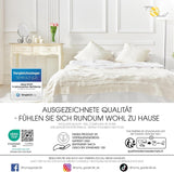 Trapunta 4 stagioni Aqua-Textil 135X200Cm Coperte annodate insieme Inverno 800G Estate 600G Climatizzatore Oeko-Tex Piumini e trapunte Naty Shop