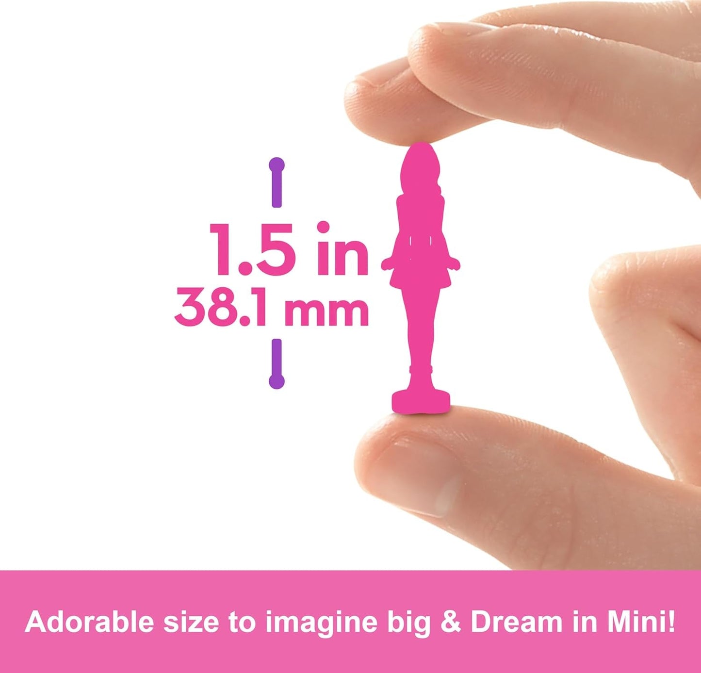 Barbie Mini Barbieland Set di 5 bambole Fashionistas, ca. Set collezione a sorpresa di mini bambole alte 3,8 cm con maniche di rossetto (gli stili possono variare), JBD26 Naty Shop Dolls