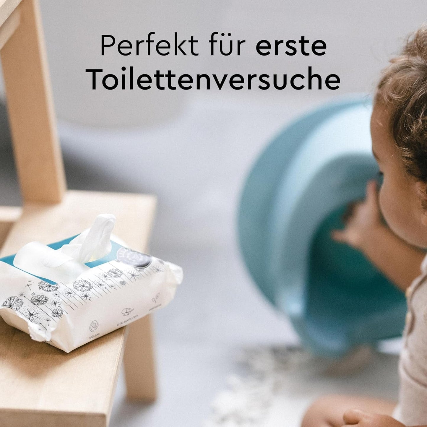 LILLYDOO Salviette umidificate per toilette 720 pezzi (12 x 60) Salviette lavabili senza plastica al 100% Senza profumo