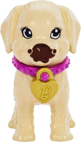 Barbie Puppy Adozione - Bambola e 2 cuccioli, con certificati di adozione, effetto cambio colore, gabbia e accessori, per bambini dai 3 anni in su, HKD 86