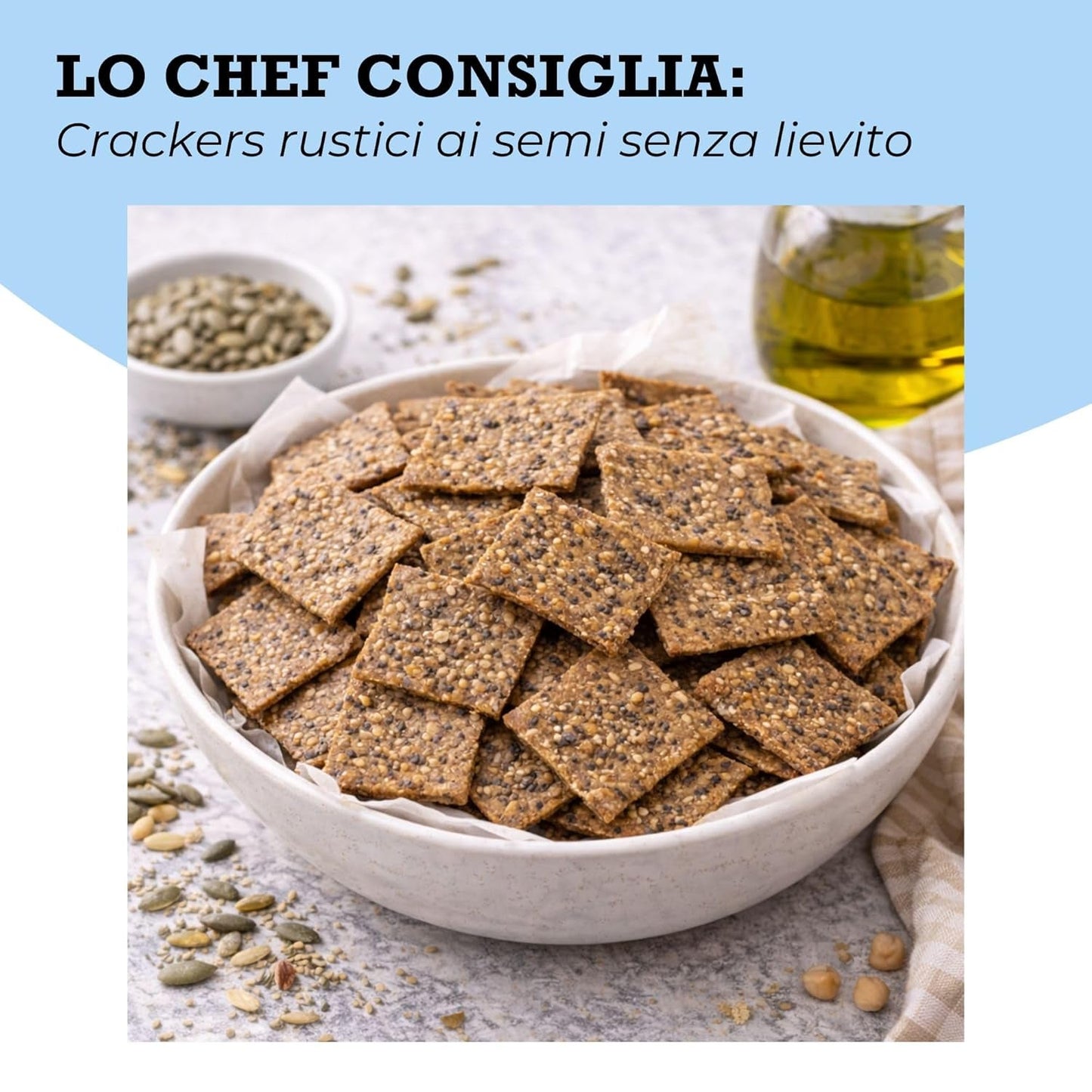 Organic Omega Seed Mix 3 kg (miscela di semi di zucca, girasole e lino), una miscela di 3 semi oleosi interi crudi, ricchi di proteine, fibre e acidi grassi omega-3