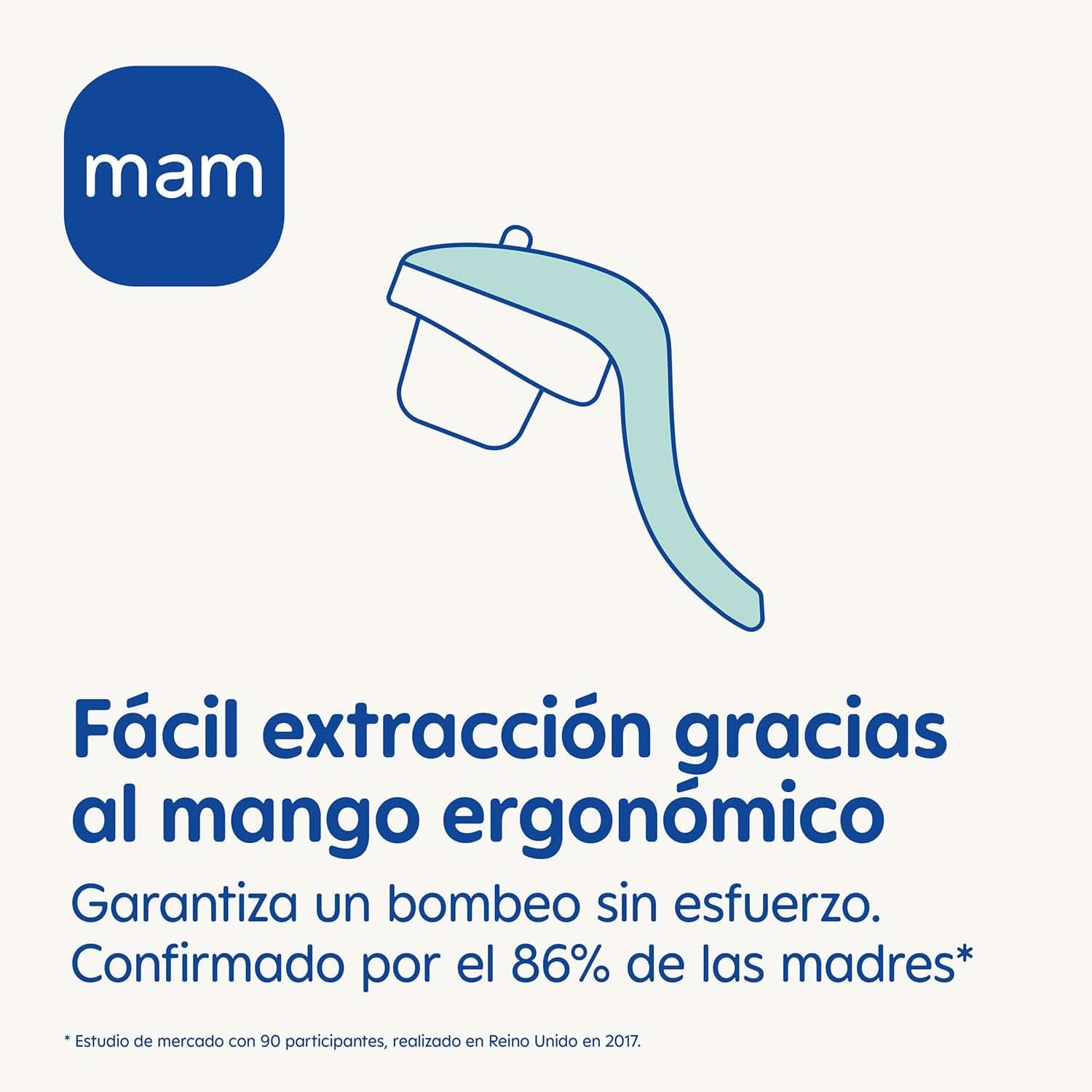 MAM Tiralatte manuale E102 - Tiralatte per latte materno, comodo ed efficiente Accessori Alimentazione e Allattamento Bebe Naty Shop