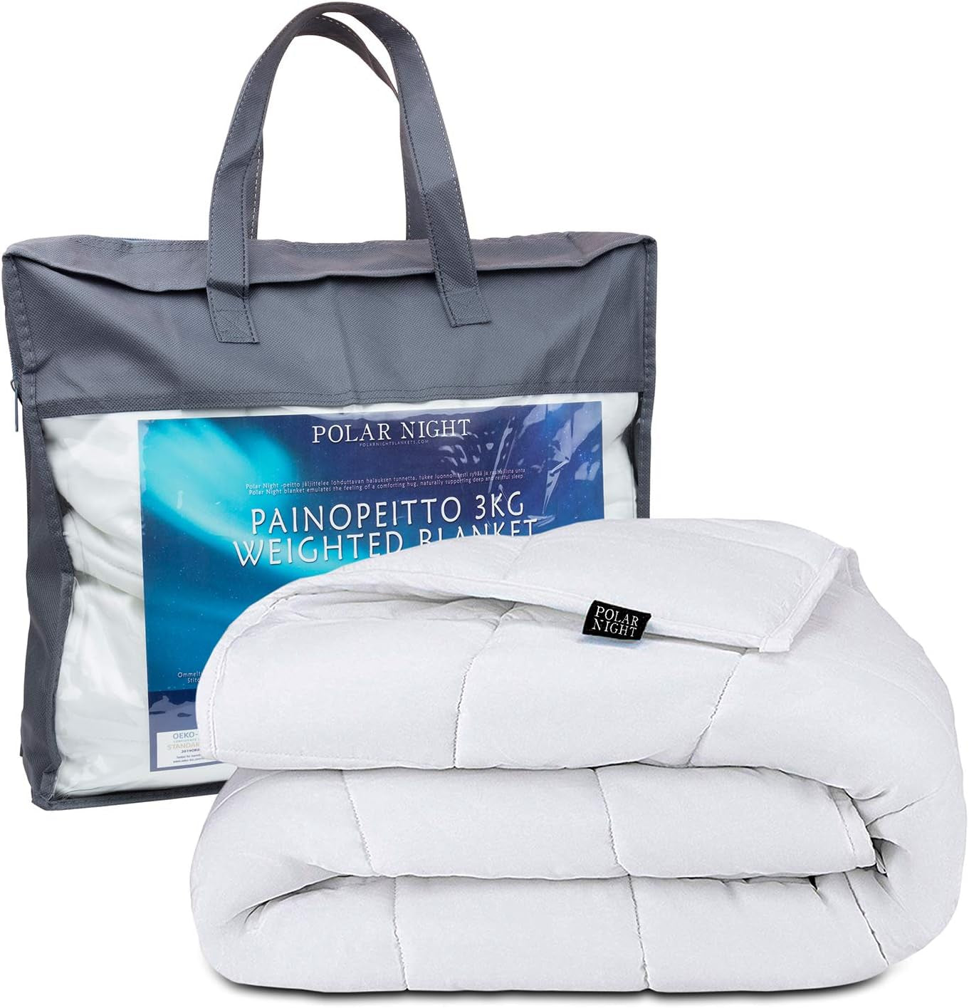 Coperta ponderata per adulti 150 X 200 Cm, 7 Kg - Coperta ponderata per un sonno profondo, coperta pesante, coperta terapeutica in cotone 100%, coperta relax Trapunta standard Oeko-Tex® 100 Letti e coperte Polar Night 150 X 200 Cm 5,0 Chilogrammi