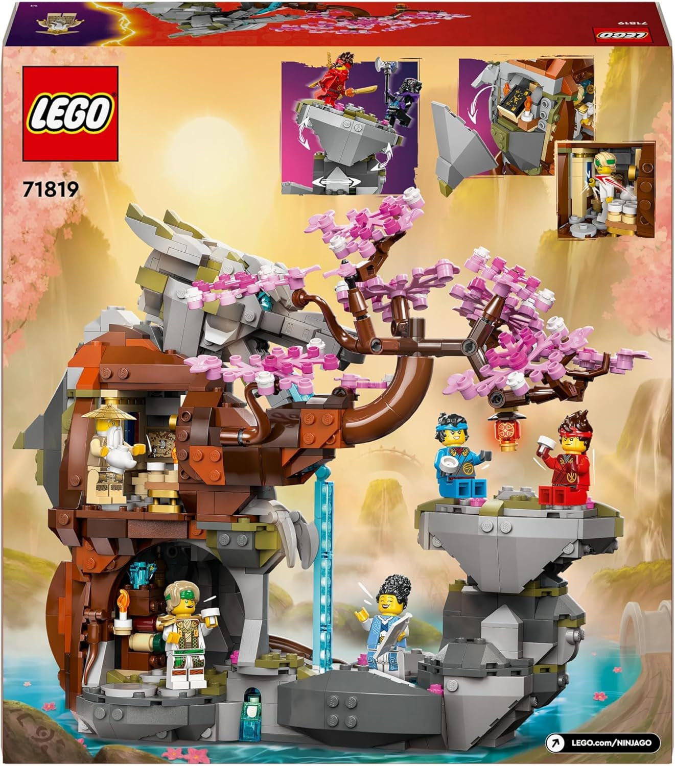 LEGO NINJAGO Dragon Stone Temple Dragon Toy con 6 personaggi Ninja, grande set da costruire, giocare ed esporre, regalo di compleanno per ragazzi e ragazze 13+ 71819 Set da costruzione Besuche den LEGO-Store