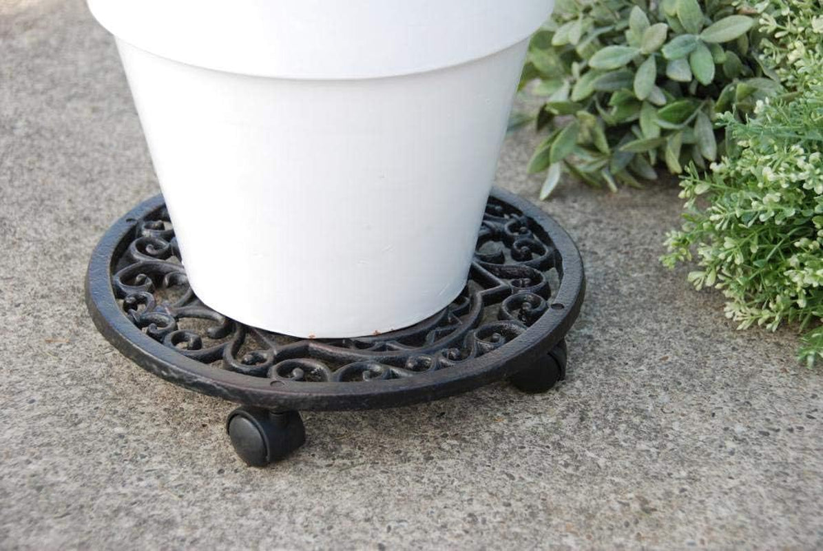 Supporto per piante, supporto per fiori in stile antico, rotondo, diametro ca. 29 cm