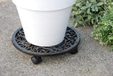 Supporto per piante, supporto per fiori in stile antico, rotondo, diametro ca. 29 cm