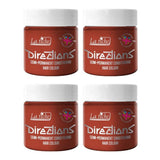 Indicazioni colorazione semipermanente per capelli scatola da 100 ml confezione da 4 (Pillarbox Red) Naty Shop Tintura per capelli Flame 100 Ml (confezione da 4)