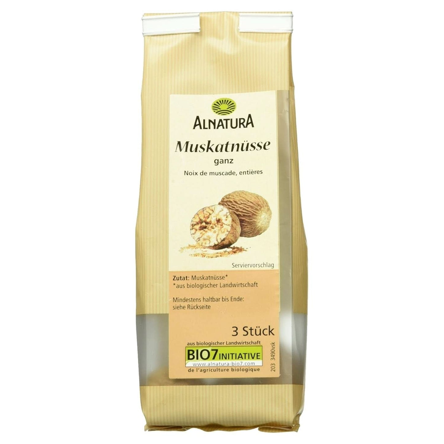 Noce Moscata Intera Biologica 3 Pezzi Naty Shop Spezie