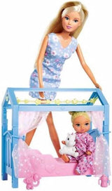 Simba Steffi Love Sweet Dreams / Bambolina carina e culla / con funzione fosforescente / 12 pezzi / 29 cm / Per bambini dai 3 anni in su