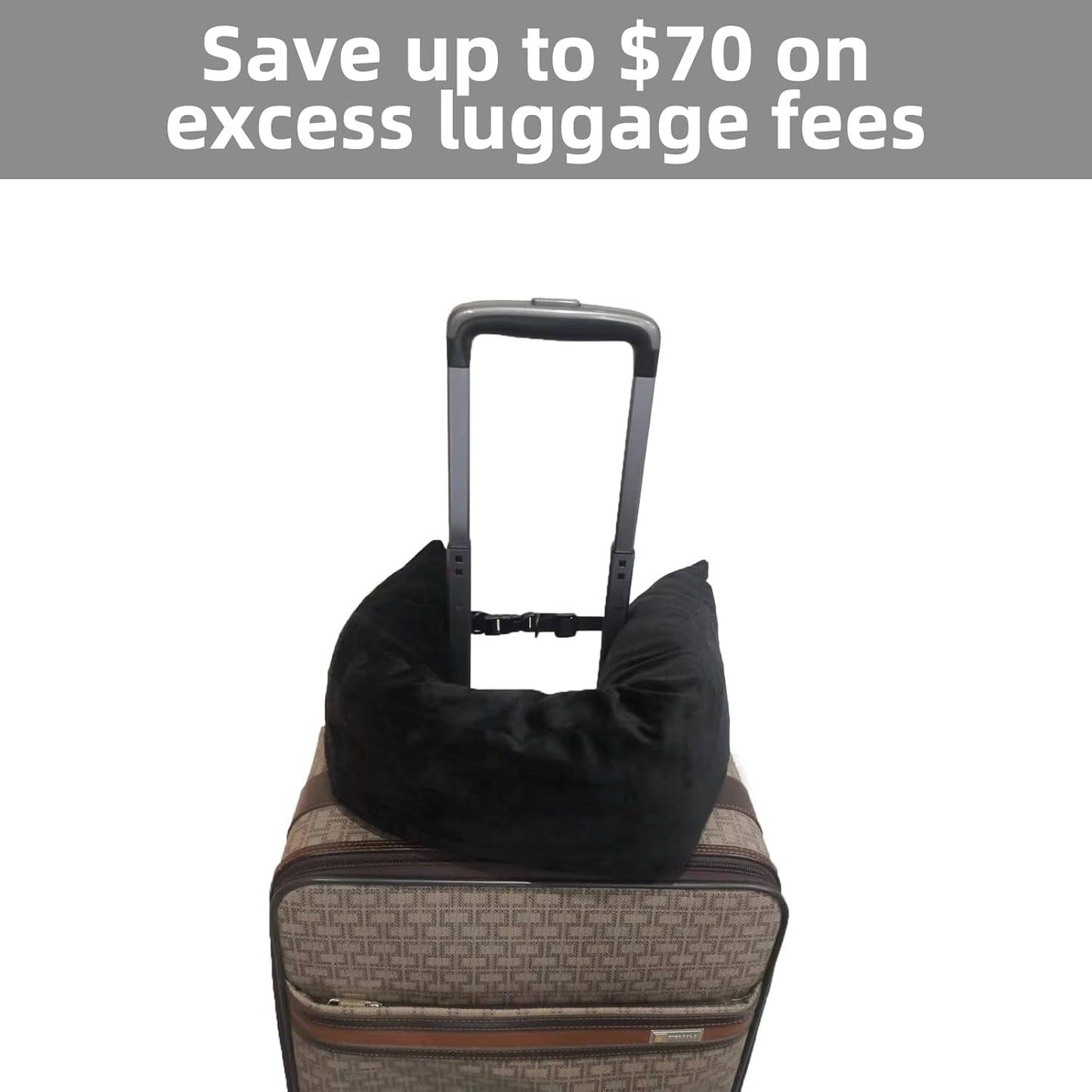 Bivpreom Cuscino da viaggio imbottito per collo, Cuscino da viaggio imbottito, Cuscino da viaggio imbottito, Imbottito con vestiti, Si trasforma in bagaglio extra senza bagaglio in eccesso Cuscini da viaggio Naty Shop