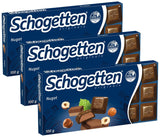 Tavoletta di cioccolato Schogetten Nougat 100g, porzionata singolarmente. Una delizia. Pezzo per pezzo.