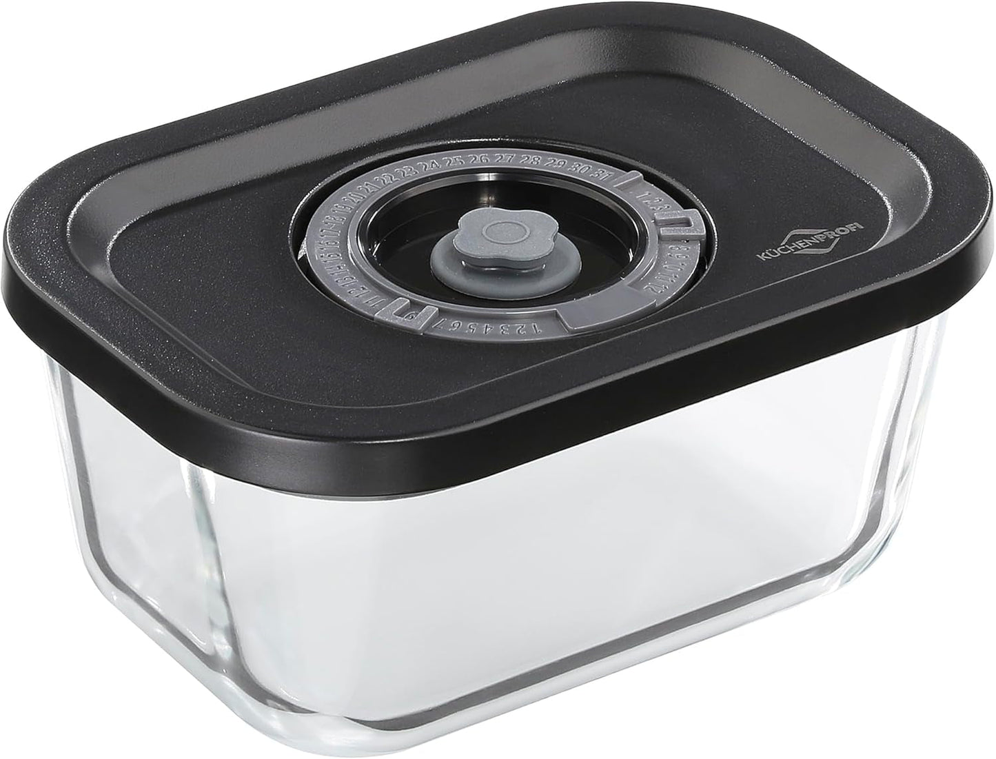 Set sottovuoto Küchenprofi EASYFRESH | Set di 7 pezzi | 1x pompa per vuoto elettrica, 1x vaso per sottovuoto S, M e L, 3x sacchetti per sottovuoto 22x21 cm | vetro borosilicato, plastica di alta qualità | preparazione e conservazione Contenitori per conservazione alimenti Naty Shop Contenitore sottovuoto S