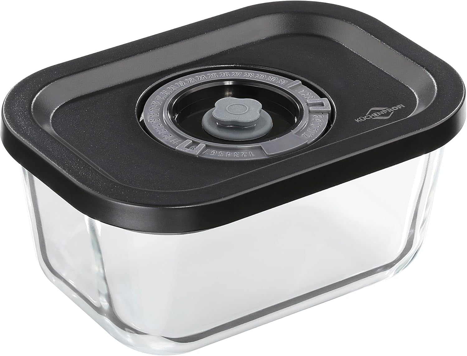 Set sottovuoto Küchenprofi EASYFRESH | Set di 7 pezzi | 1x pompa per vuoto elettrica, 1x vaso per sottovuoto S, M e L, 3x sacchetti per sottovuoto 22x21 cm | vetro borosilicato, plastica di alta qualità | preparazione e conservazione Contenitori per conservazione alimenti Naty Shop Contenitore sottovuoto S