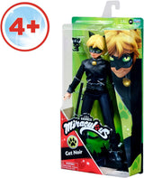 BANDAI - Miraculous Ladybug - Bambola manichino da 26 cm - Motan Noir - Miraculous con licenza ufficiale - Bambola articolata Motan Noir - Giocattolo dai 4 anni in su - P50002