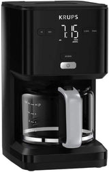 Macchina da caffè Krups Smart'n Light con timer, per 1,25 litri di caffè filtro, funzione di mantenimento in caldo, spegnimento automatico, nero, KM600810