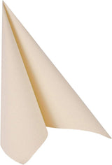 Tovaglioli Papstar, collezione Champagne Royal Tovaglioli velina 1/4, dimensioni 40 x 40 cm, 1 confezione da 50 pezzi, champagne/crema