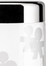 Alessi AKK37 GIROTONDO Barattolo da cucina in vetro con impronta e coperchio in acciaio inox sigillato, L 21.6cm, H 10.5cm Contenitori per alimenti Naty Shop