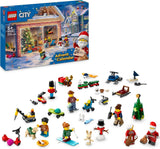 Calendario dell'Avvento LEGO City 2024, regalo dell'Avvento per bambini dai 5 anni, 24 sorprese, minifigure in tuta natalizia, Babbo Natale e la signora Babbo Natale, regalo di Natale 60436 Set da costruzione Besuche den LEGO-Store Single