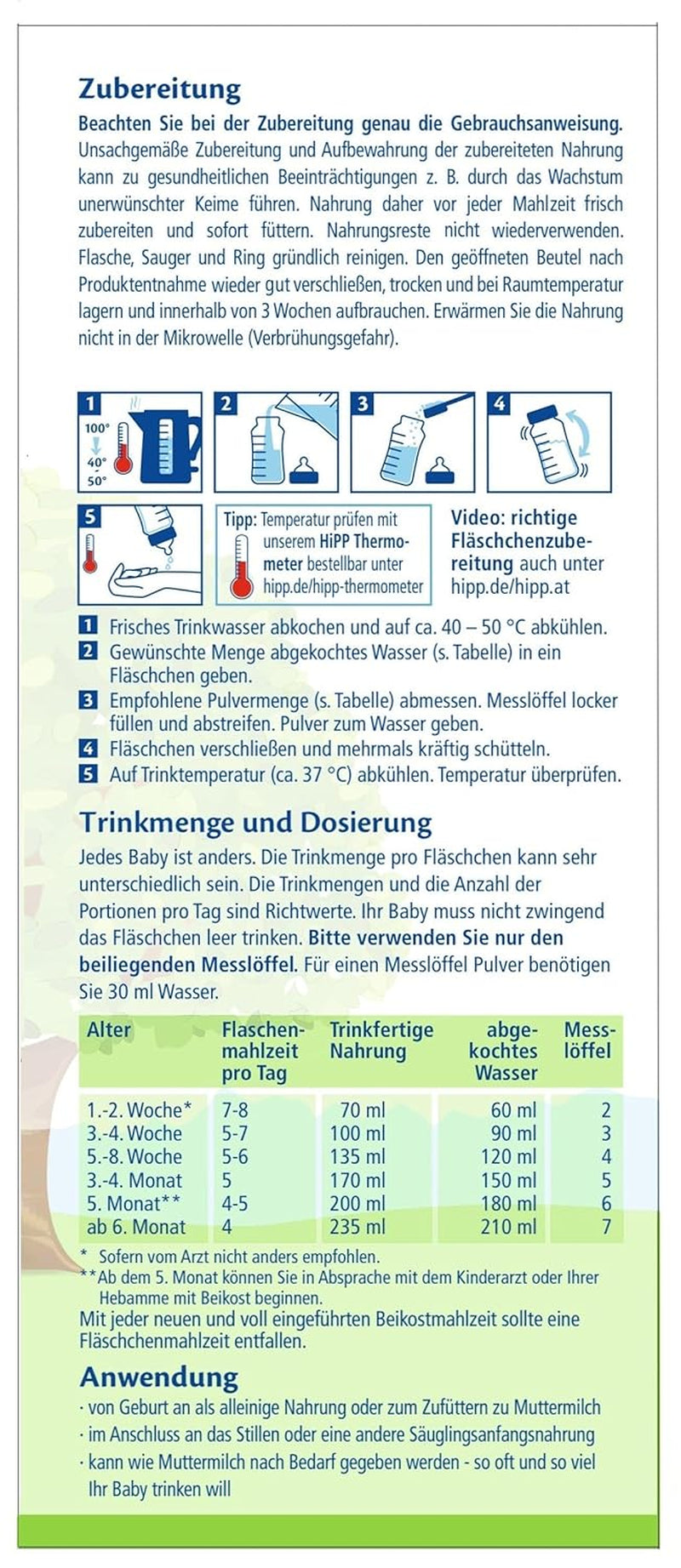 Il latte per lattanti biologico HiPP PRE (4 x 600 g), dalla nascita, contiene solo lattosio come carboidrato, della migliore qualità biologica