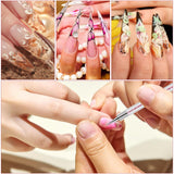 5 pezzi Set di pinsel per nail art Strumento per punteggiare Pinsel per nail art Nageldesign Penna per punteggiatura a doppia estremità Strass Acrilico professionale Feinmalerei Nail Art Design