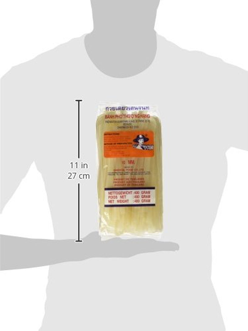 Spaghetti di riso - Spaghetti di riso tailandesi, larghi 10 mm, a base di farina di riso - 17 x 400 g