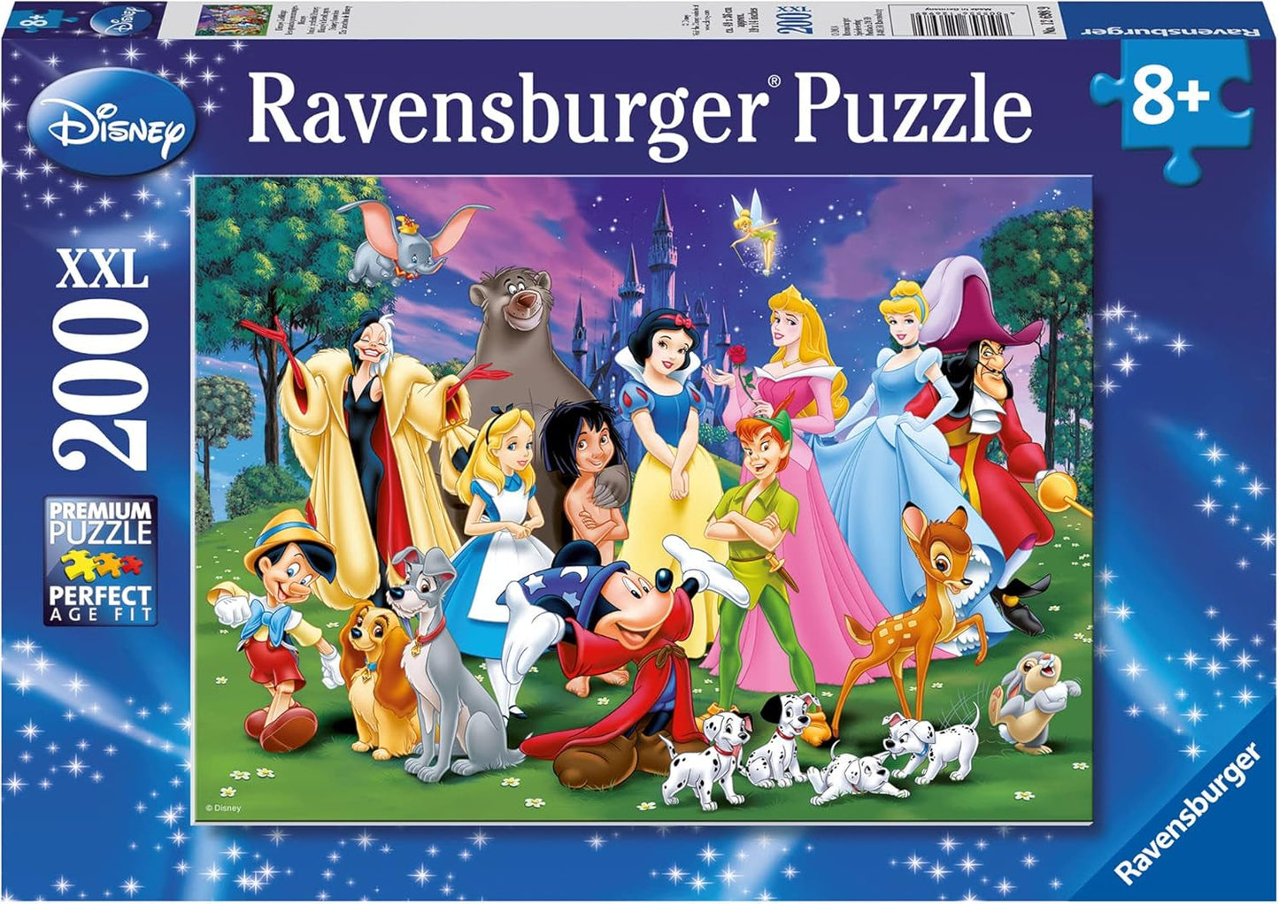 Puzzle Ravensburger per bambini - 12698 I preferiti Disney - Puzzle Disney per bambini dagli 8 anni in su, con 200 pezzi in formato XXL Puzzle Naty Shop Titolo predefinito