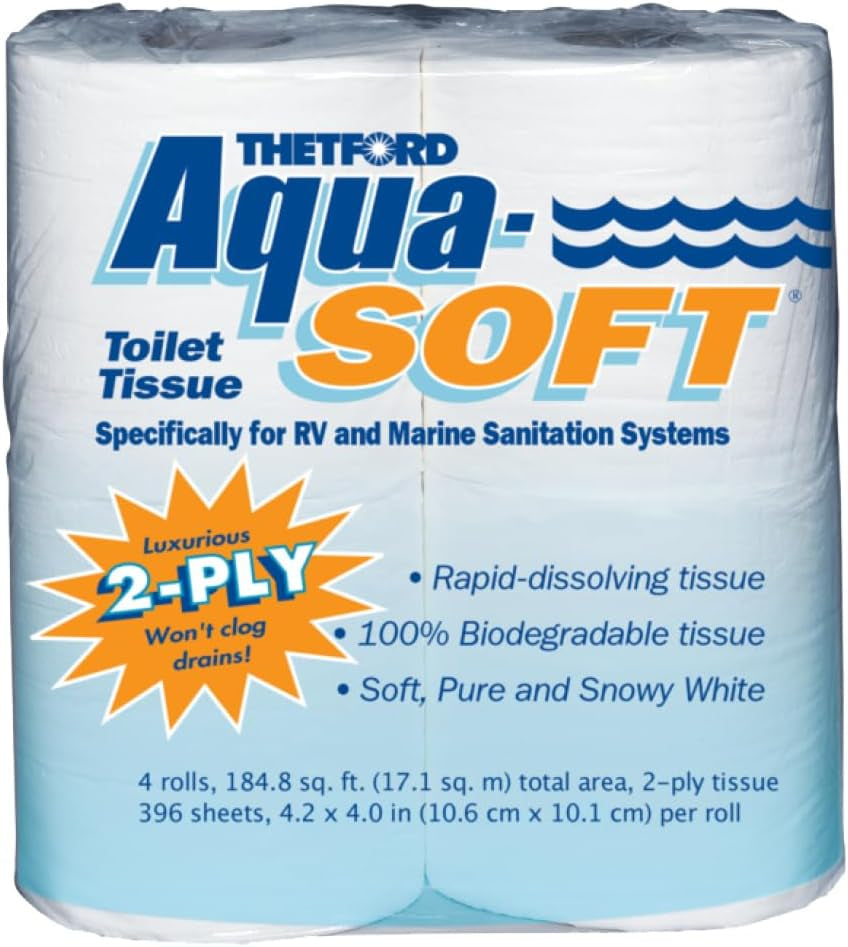 03300 Carta igienica Aqua-Soft, 2 strati, 4 rotoli