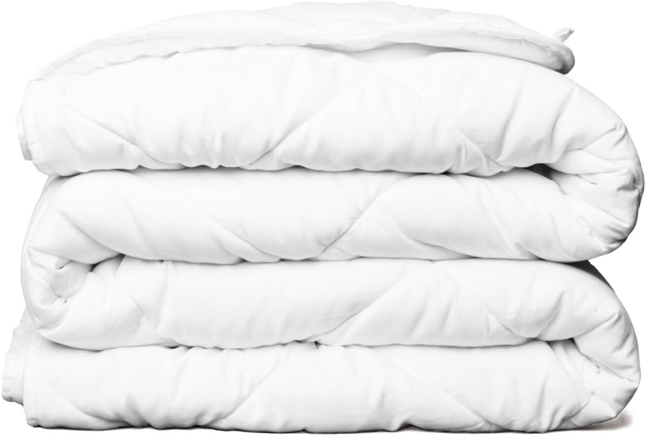 Piumino alternativo reversibile per tutte le stagioni Twin/Twin XL - Piumino alternativo reversibile, extra lungo, di alta qualità, morbida microfibra - Inserto copripiumino grigio Trapunte e piumini Naty Shop Bianco Twin/Twin XL