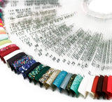 40 Stick per Capsule Smalto Artificiale, Pratico Ventaglio, Nail Art (40, Trasparente)