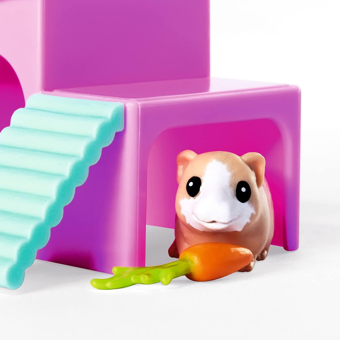 Simba Evi Love Guinea Pigs Bambola da gioco con due porcellini d'India e casa, bottiglia d'acqua e carote, 12 cm, dai 3 anni in su