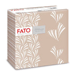 Fato - Tovaglioli carta dry, airlaid, effetto tessuto, confezione da 50 tovaglioli, 40X40 piegati in 4 formati, Decoro Tropicana