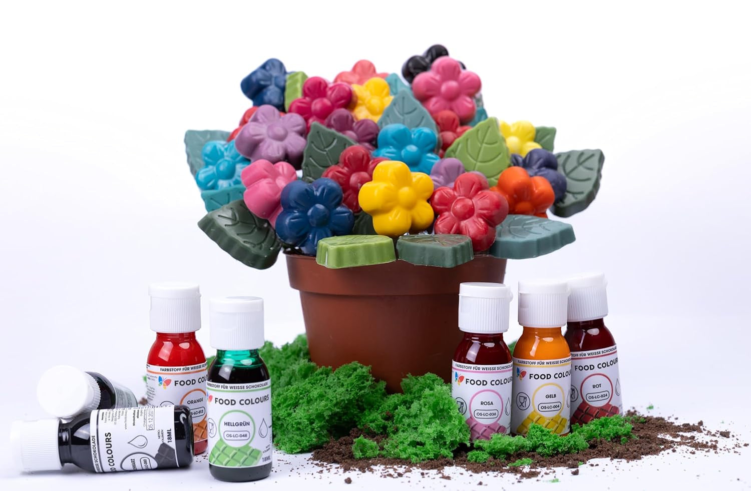 Colorante alimentare OS-LC VERDE SCURO 18 ml Colorante alimentare per cioccolato bianco, praline, creme, pasticceria grassa, decorazioni per torte e crostate
