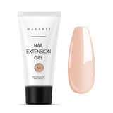 Makartt Poly Nail Extension Gel - 50 ML Extension Builder acrilico Poly Nägel Aufbaugel Extender Gel per gelnägel per Nagelverlängerung, Nagelstärkung, Nail Art Dekoration(Trasparente)
