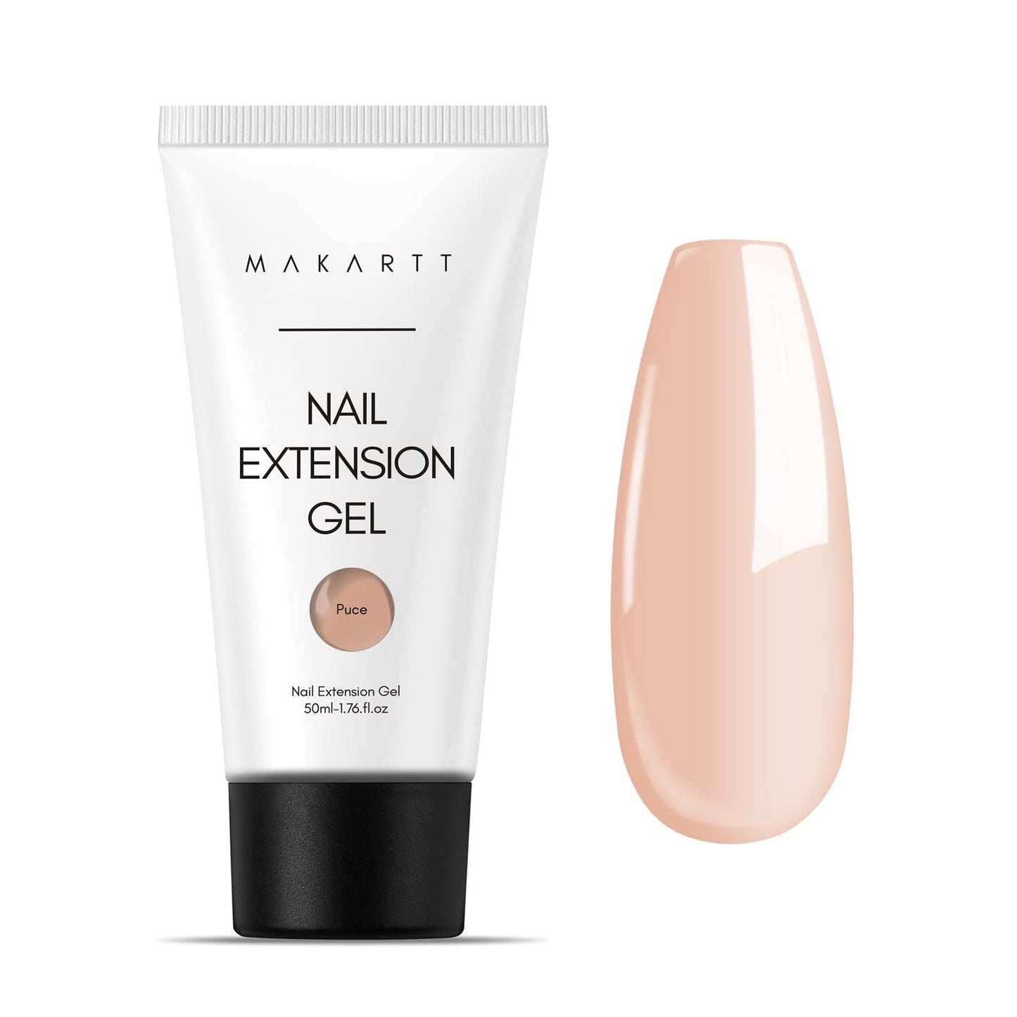 Makartt Poly Nail Extension Gel - Gel per extension acrilico, Gel rinforzante per unghie, Decorazione per unghie, 50 ml (Viola)