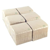 - 600 tovaglioli da cocktail della marca Bio-Eco - Colore naturale - 100% riciclabile - Micropoint - 10 X 10 Cm (piegato) e 20 X 20 Cm (non piegato)
