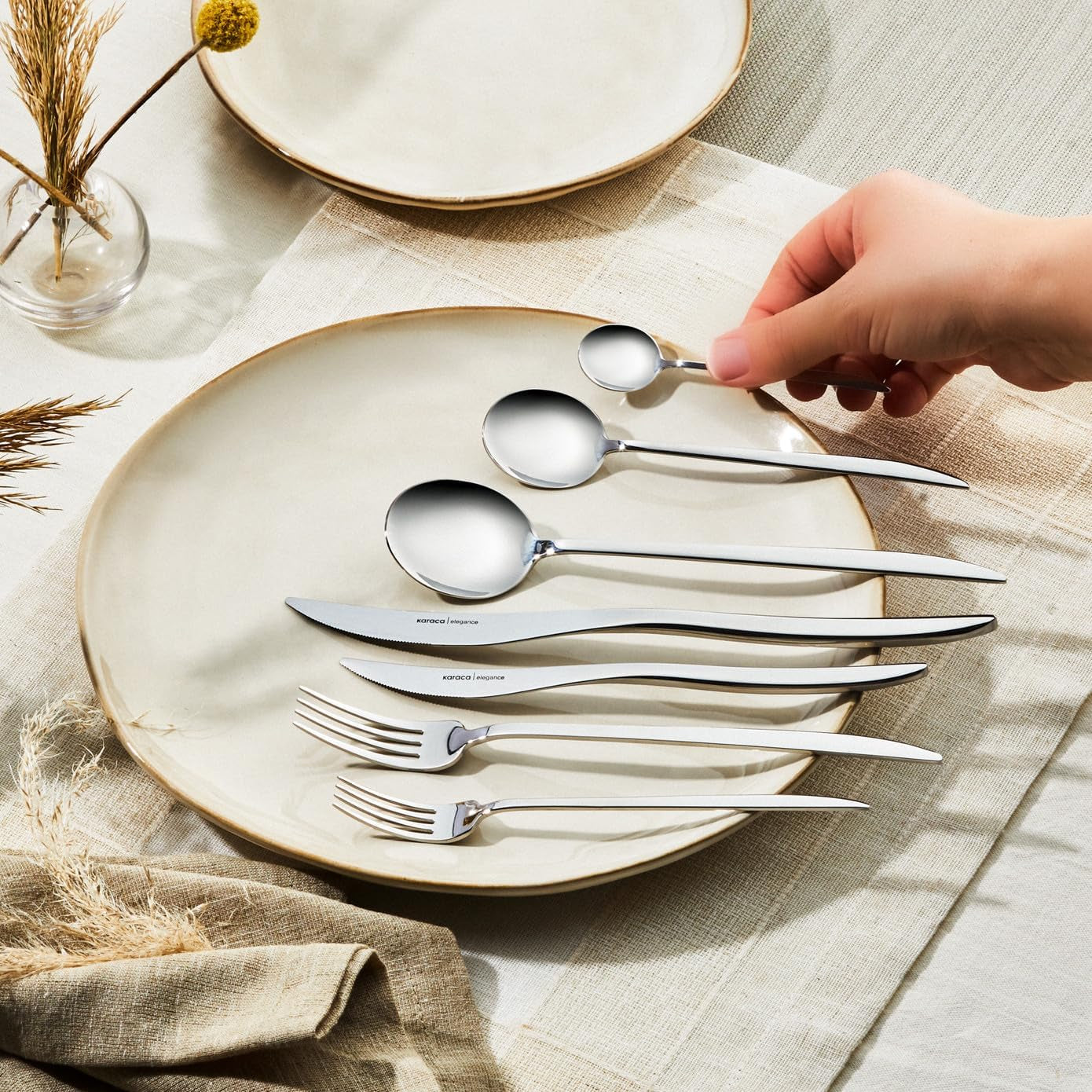 Karaca Amour, set 84 posate per 12 persone Kitchen Naty Shop