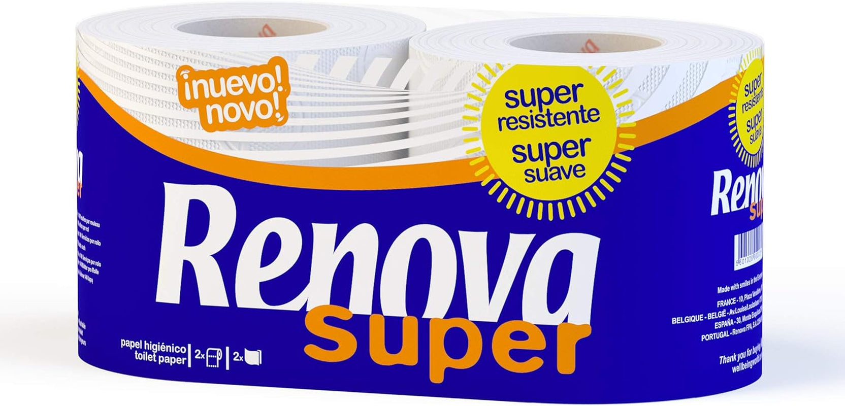 Carta igienica Renova Super White - 12 rotoli