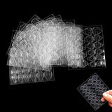 360 strisce autoadesive trasparenti per unghie, colla per unghie, strisce autoadesive bifacciali, decorazione trasparente per manicure fai da te