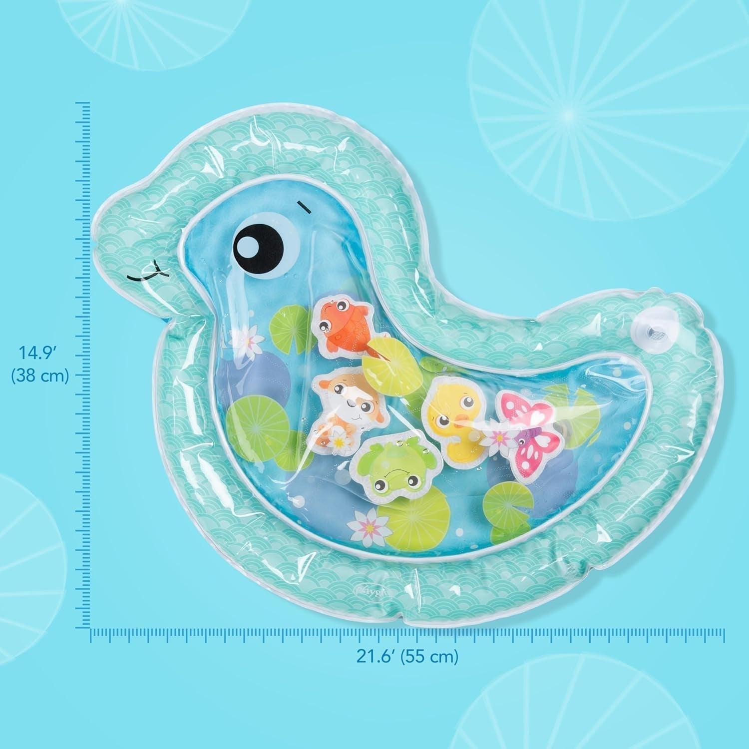 Playgro Tappetino per l'acqua per bambini, Tappetino per giochi d'acqua gonfiabile Giocattolo sensoriale per 3 6 9 mesi Giocattoli Bebe Naty Shop