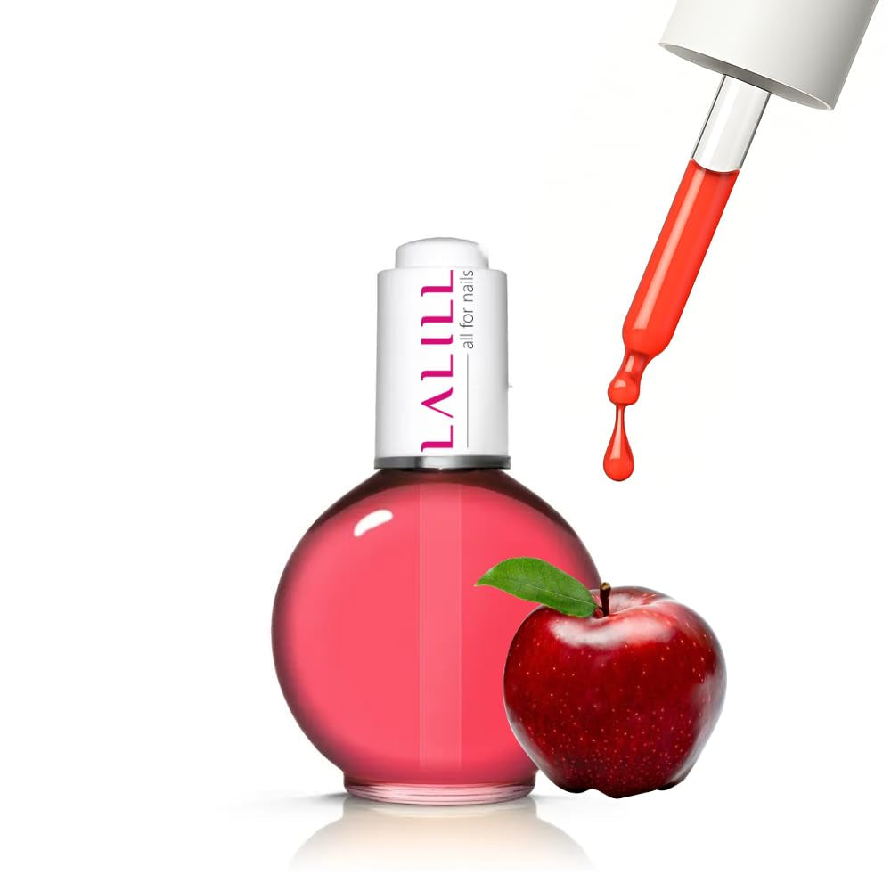 LALILL Olio per cuticole per unghie 75Ml - Himbeere Nagelpflegeöl - Nagelöl Pflege Für Nägel Nagelhaut - SPA Maniküre Naildesign Hände - Vegan - Con pipetta