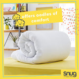Piumino Just Right Snug, 10.5 tog, fibra cava, bianco, letto matrimoniale Piumini e trapunte Naty Shop