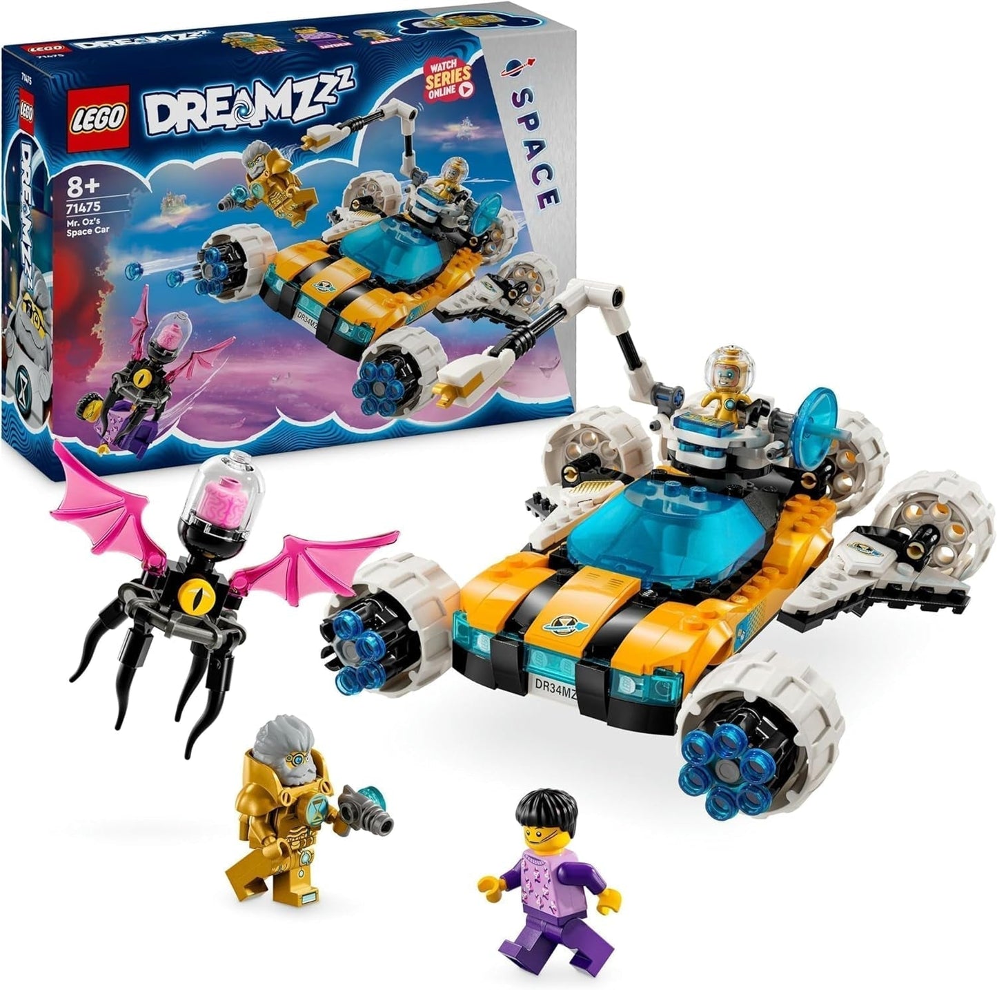 Il set LEGO Dreamzzz 2-in-1 Buggy spaziale di Mr Oz o Space Shuttle include le minifigure di Mr Oz, Albert e Jayden, regalo spaziale per bambini 8+ 71475 Set di costruzione Besuche den LEGO-Store Single