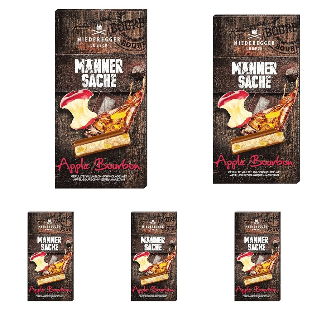 Marzo. Tafel Schokolade Mela Bourbon (1 x 110g) (Confezione da 5)