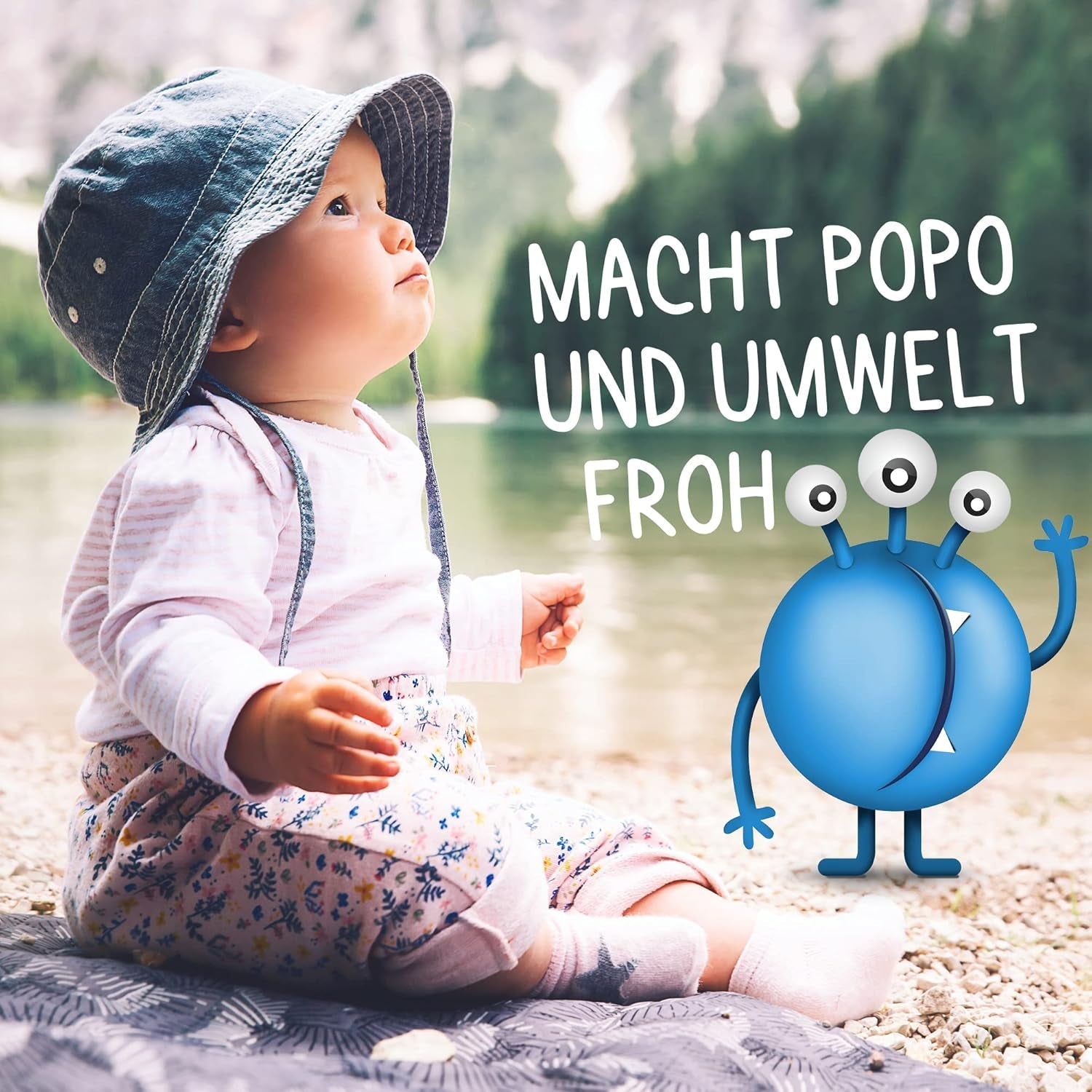 PopoLino Baby fondo morbido in schiuma al posto delle salviette umidificate. Schiuma detergente cosmetica vegana e naturale! Schiuma per i sederi con aloe vera, amamelide, bergamotto e vitamina E. Rende felici i sederi e l'ambiente.