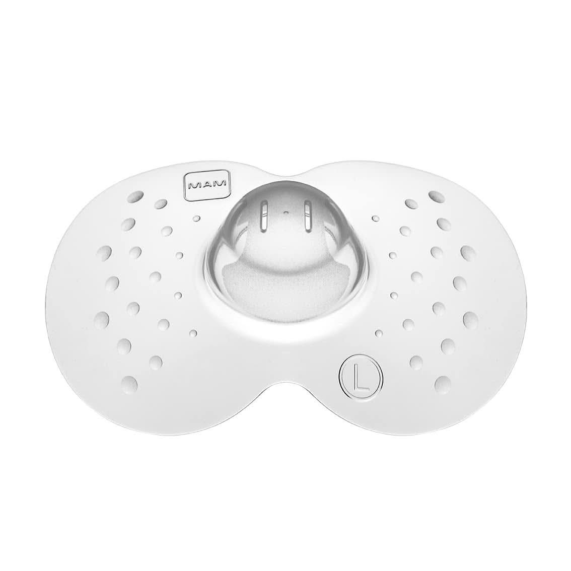 MAM Stillhütchen Größe L (Ø 23 Mm) Im 2Er-Set, Extra Weiche Brusthütchen Zum Schutz Beim Stillen, Brustwarzenschutz Für Maximalen Hautkontakt Zwischen Mutter Und Kind Accessori Alimentazione e allattamento Bebe Naty Shop