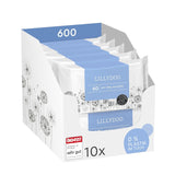 LILLYDOO Salviette umidificate Green, 600 salviette (10 x 60), salviette resistenti allo strappo 100% senza plastica - Senza profumo, delicate e naturali, detergenti delicati per pelli sensibili, dermatologicamente testate